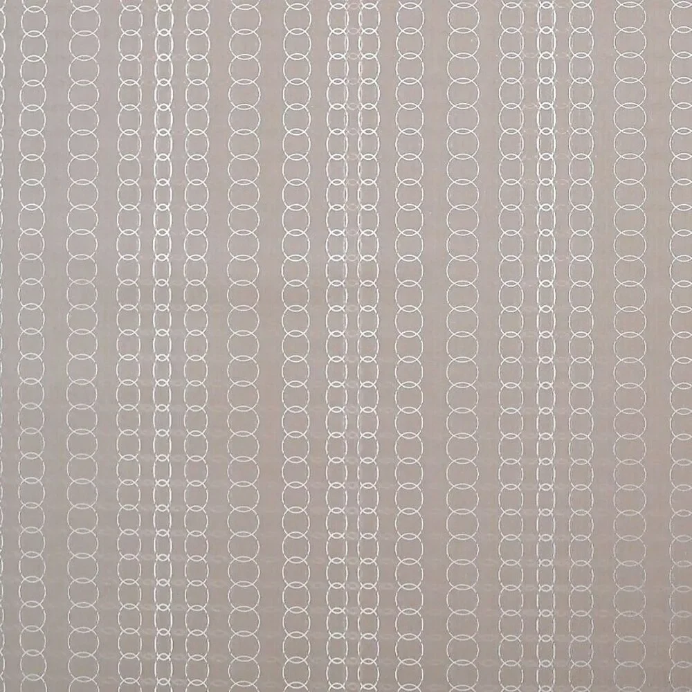 York Wallcoverings Wallpaper Y6220805 Metallic Oval Mesh DoubleRoll Beige Silver